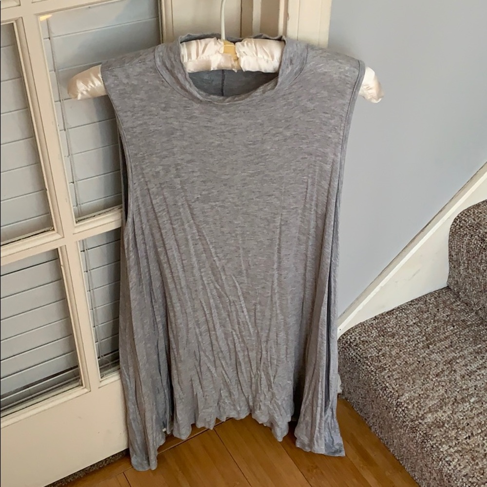 Aiden Y Light Grey High Neck Tunic Dress